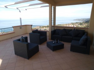 balcony lounge area