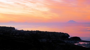 evening view from balcony